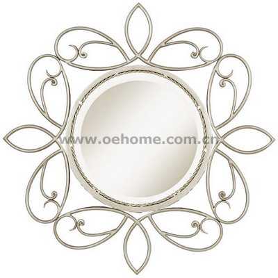 8395B Decorative modern hanging metal wall mirror